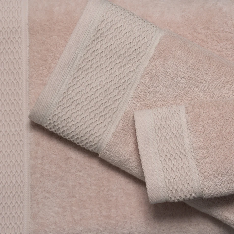 Poppy Penye Pamuk El Havlusu Açık Pembe 30x50 cm - 3
