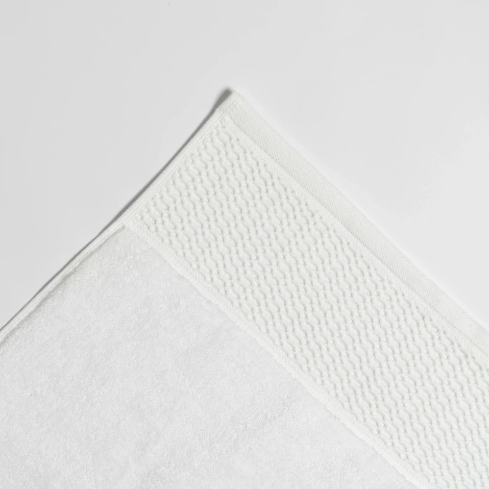 Poppy Penye Pamuk El Havlusu Beyaz 30x50 cm - 3