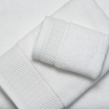 Poppy Penye Pamuk El Havlusu Beyaz 30x50 cm - 2