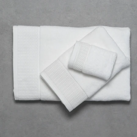 Poppy Penye Pamuk El Havlusu Beyaz 30x50 cm - 4