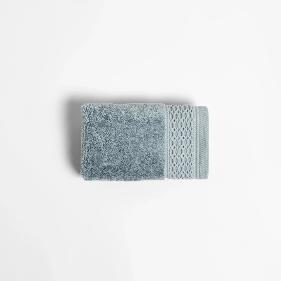 Poppy Penye Pamuk El Havlusu Mavi 30x50 cm - Qua Home