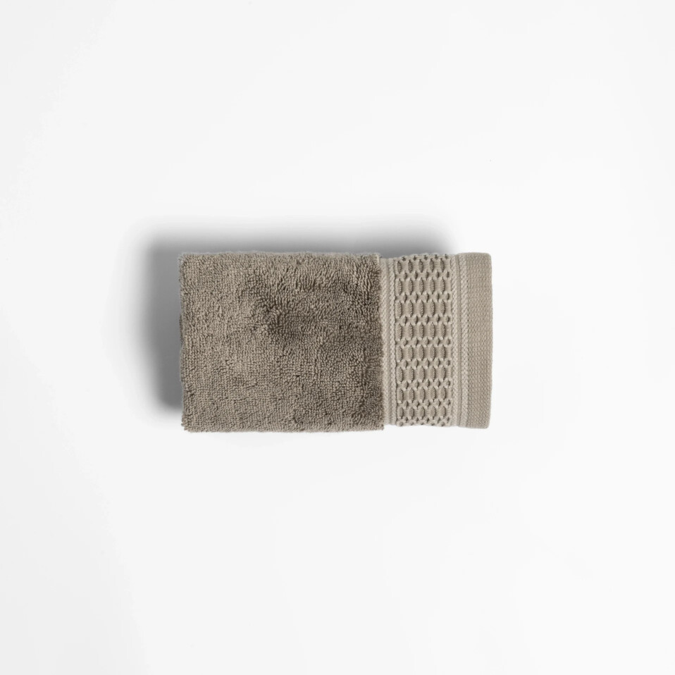 Poppy Penye Pamuk El Havlusu Taş 30x50 cm - Qua Home