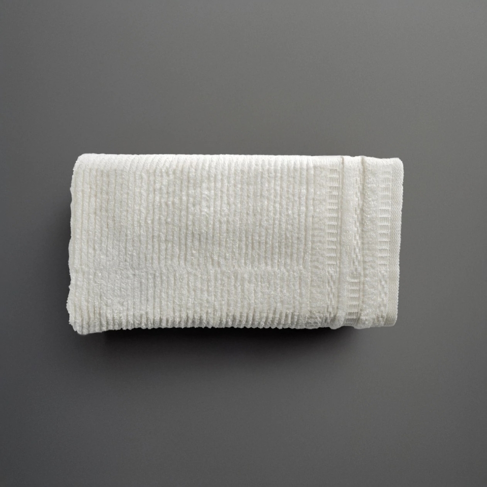 Mauve Pima Pamuk Saç Havlusu Beyaz 50x90 cm - 3