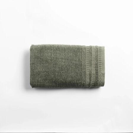 Mauve Pima Pamuk Saç Havlusu Haki 50x90 cm - Qua Home