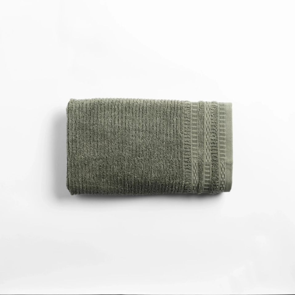 Mauve Pima Pamuk Saç Havlusu Haki 50x90 cm - 1