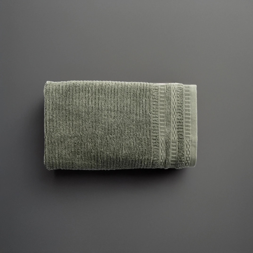 Mauve Pima Pamuk Saç Havlusu Haki 50x90 cm - 3