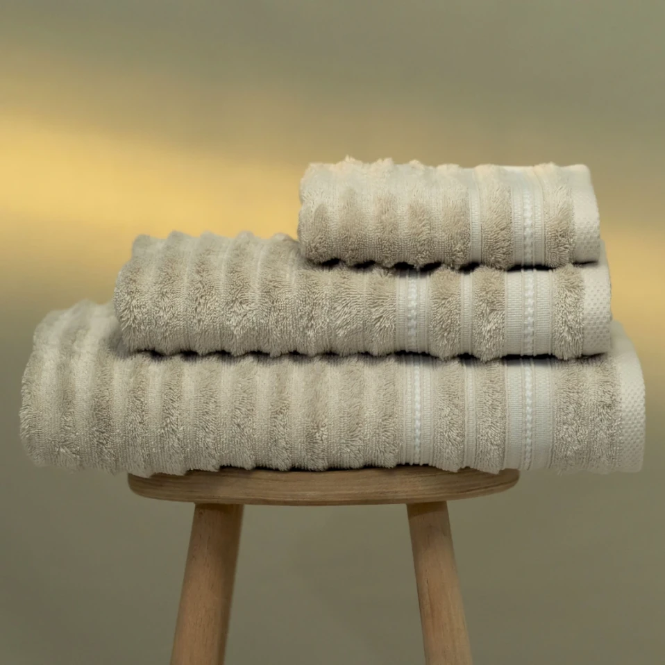 Aster Pima Pamuk Yüz Havlusu Bej 50x90 cm - 3