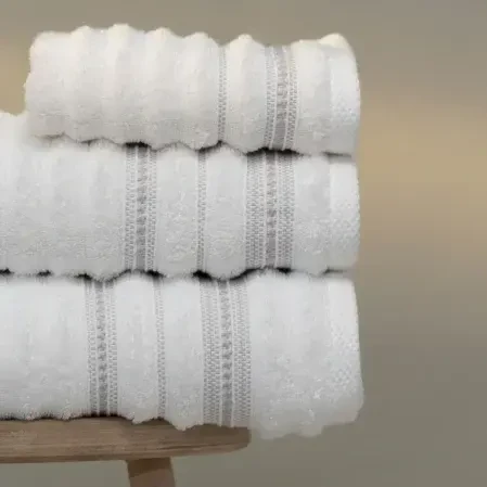 Aster Pima Pamuk Yüz Havlusu Beyaz 50x90 cm - 2