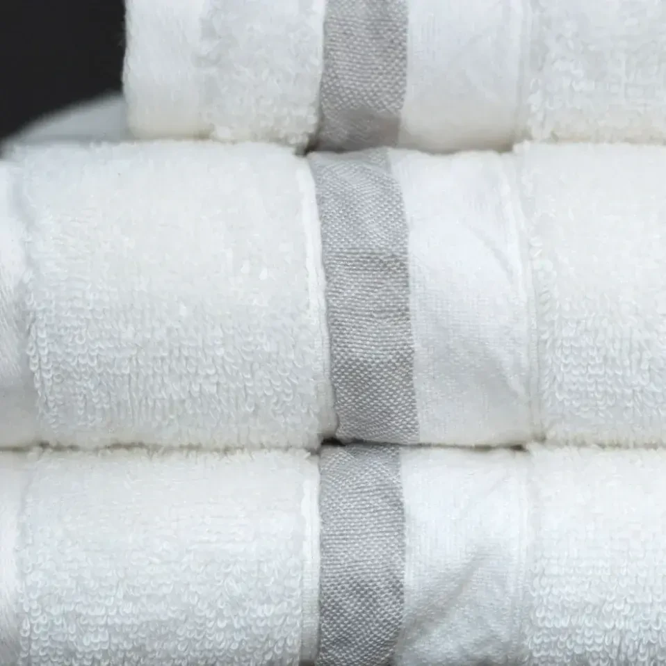 Chamelion Pima Pamuk Yüz Havlusu Beyaz 50x90 cm - 2