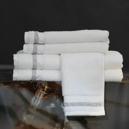 Chamelion Pima Pamuk Yüz Havlusu Beyaz 50x90 cm - 4