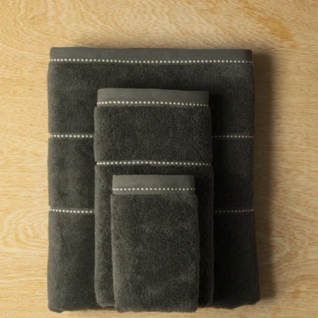 Copper Penye Pamuk Yüz Havlusu Antrasit 50x90 cm - 2