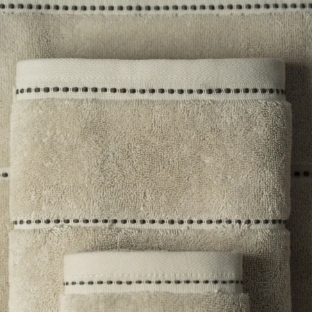 Copper Penye Pamuk Yüz Havlusu Ekru 50x90 cm - 2