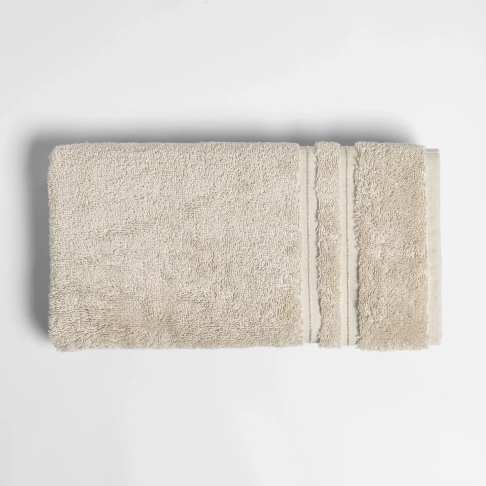 Dandelion Pima Pamuk Yüz Havlusu Bej 50x90 cm - Qua Home