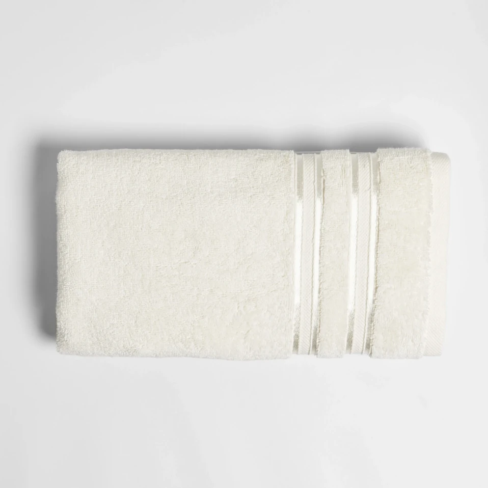 Olite Penye Pamuk Yüz Havlusu Ekru 50x90 cm - Qua Home