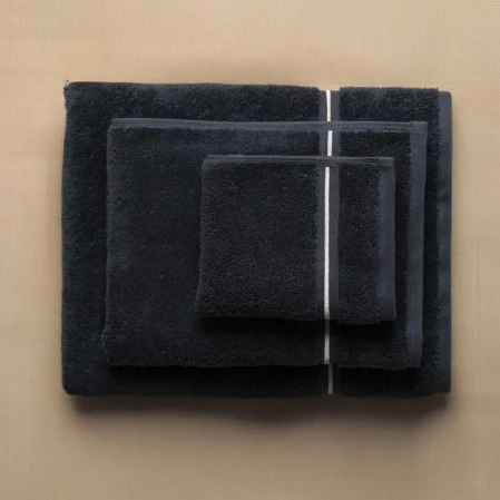 Petunia Pima Pamuk Yüz Havlusu Antrasit 50x90 cm - 4