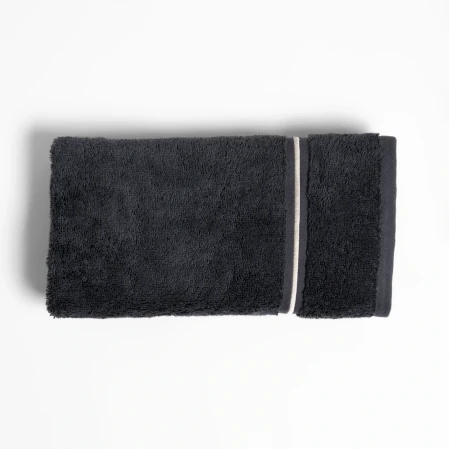 Petunia Pima Pamuk Yüz Havlusu Antrasit 50x90 cm - 1