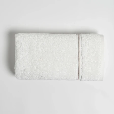 Petunia Pima Pamuk Yüz Havlusu Beyaz Taş 50x90 cm 