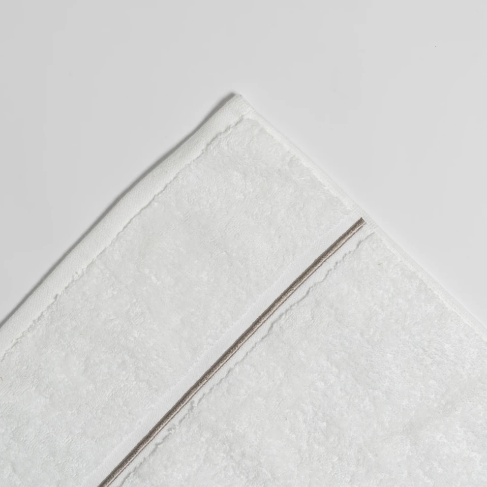 Petunia Pima Pamuk Yüz Havlusu Beyaz Taş 50x90 cm - 2