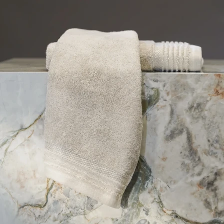 Vinca Pima Pamuk Yüz Havlusu Bej 50x90 cm - 2