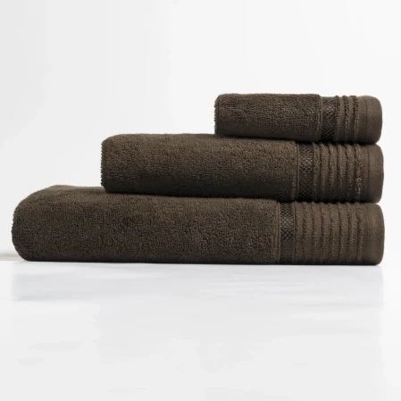 Vinca Pima Pamuk Yüz Havlusu Kahverengi 50x90 cm - 4