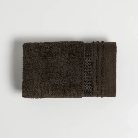 Vinca Pima Pamuk Yüz Havlusu Kahverengi 50x90 cm - 1