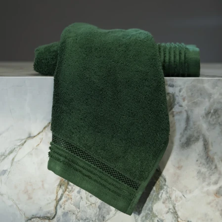 Vinca Pima Pamuk Yüz Havlusu Yeşil 50x90 cm - 3