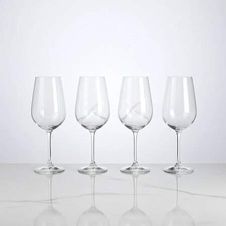 Chaos 4'lü Kristal Kırmızı Şarap Kadehi 570 cc - 1