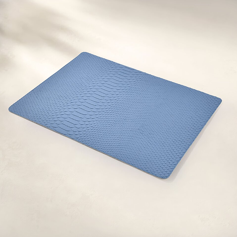 Cleo Krokodil Amerikan Servis Krem Mavi 43x32 Cm
