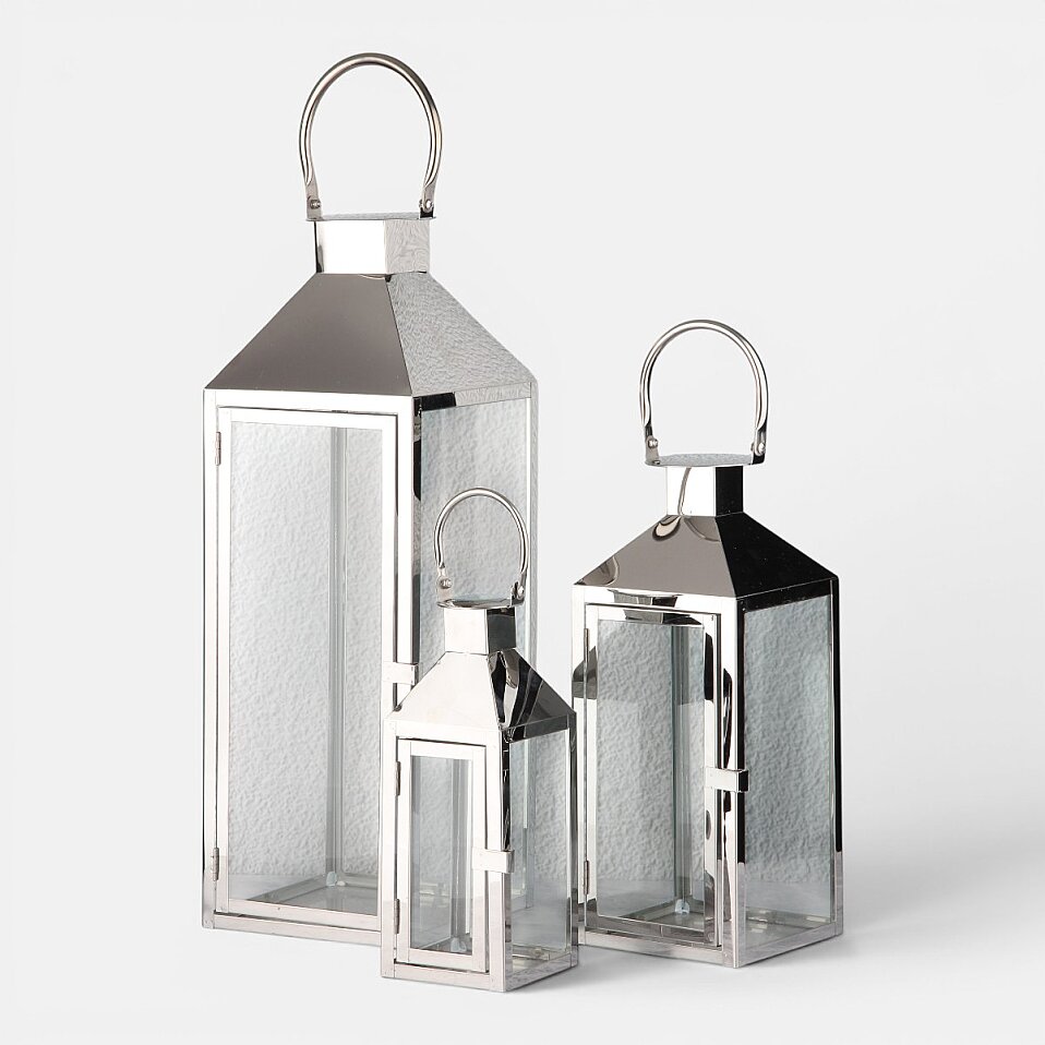 Deisy Silver Dekoratif 3'lü Fener - 1