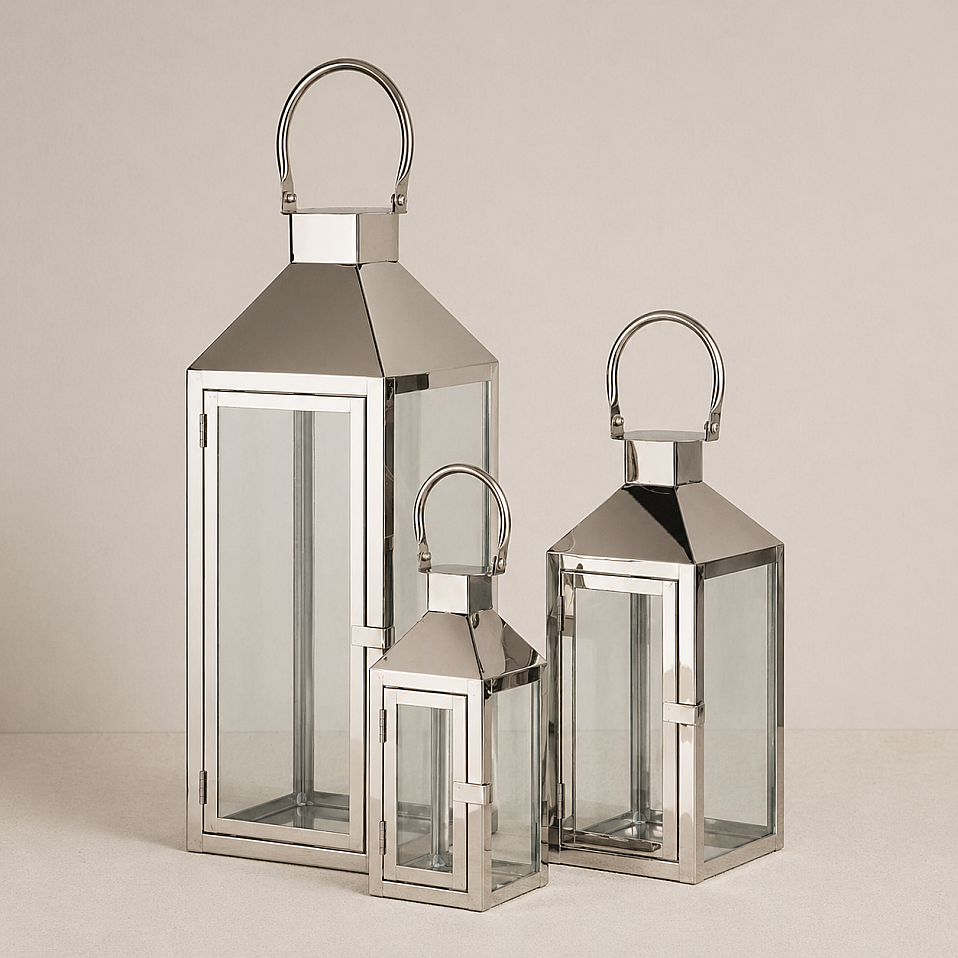 Deisy Silver Dekoratif 3'lü Fener - 2