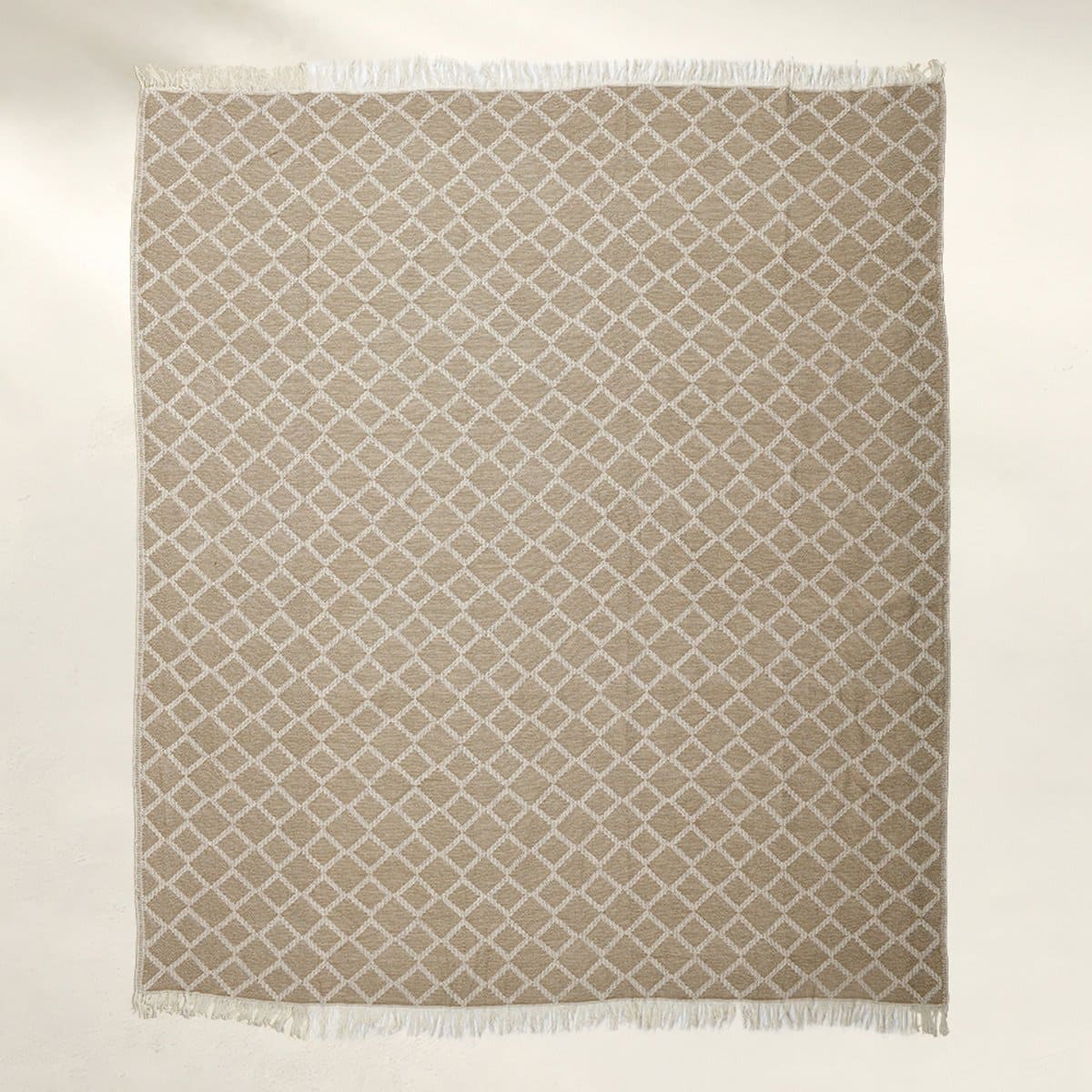 Diamond Çift Kişilik Battaniye Kahverengi 200x220 - 3