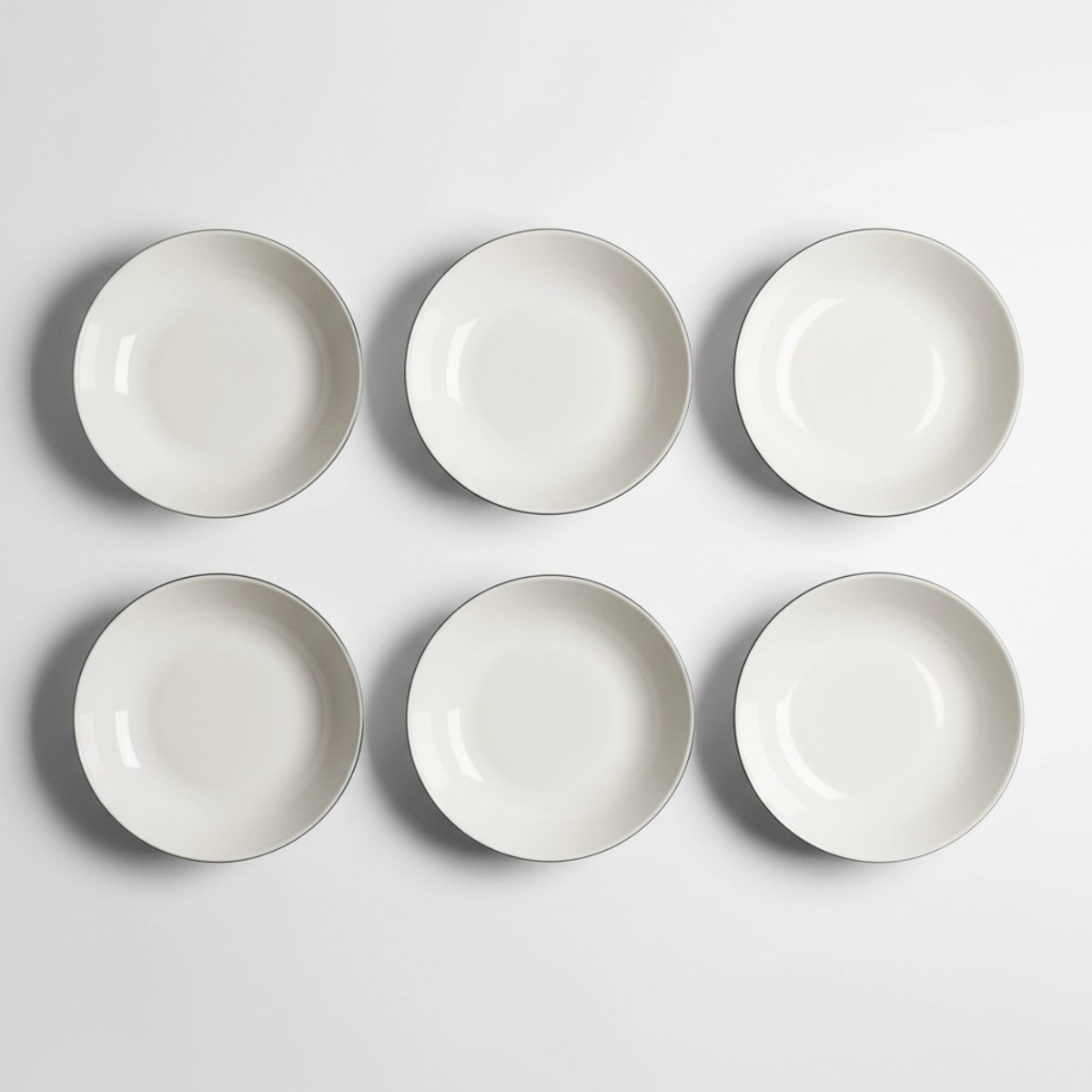 Elias Platin 6'lı Çukur Tabak 19 Cm - 1