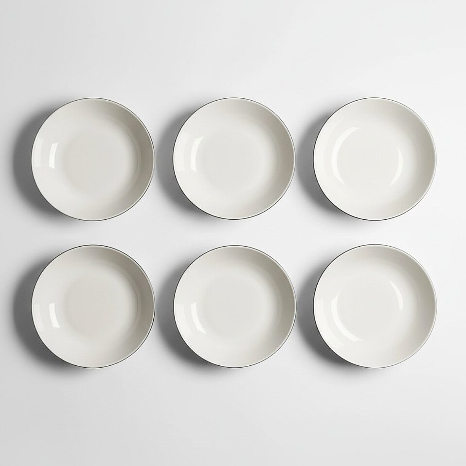Elias Platin 6'lı Çukur Tabak 19 Cm