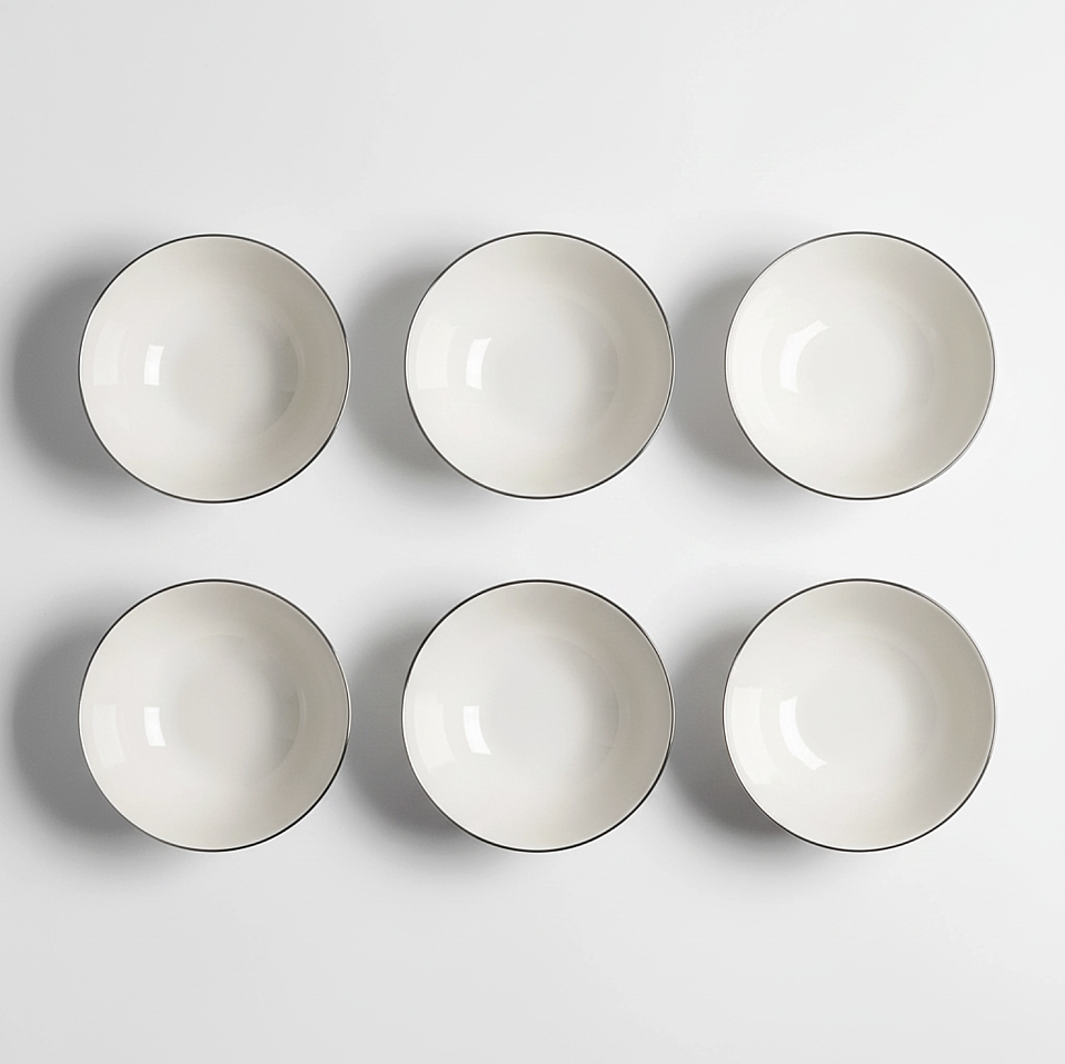 Elias Platin 6'lı Kase 14 Cm
