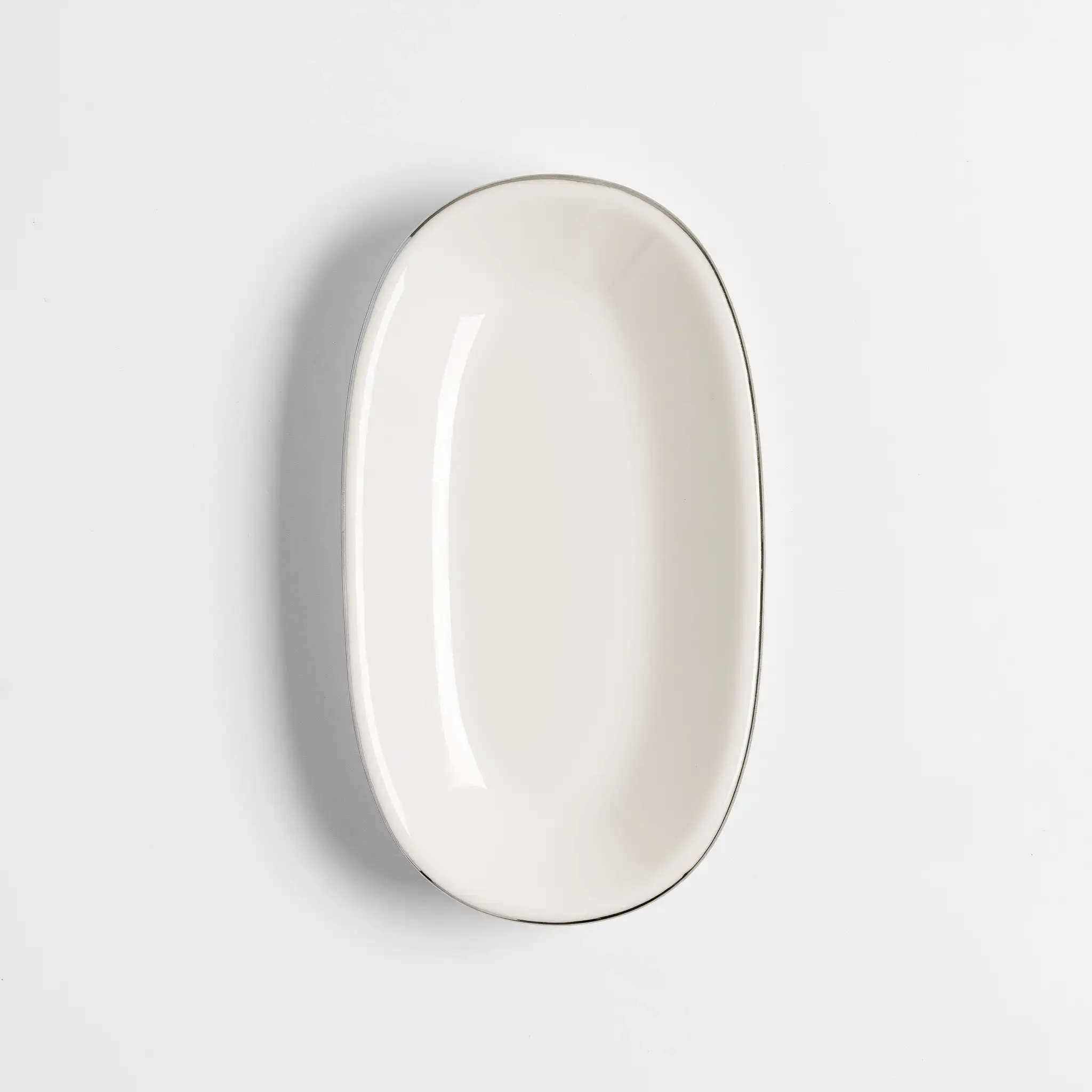 Elias Platin 6'lı Kayık Tabak 19x11 Cm - 2