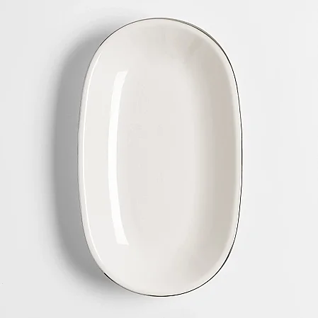Elias Platin 6'lı Kayık Tabak 24x14 Cm - 2