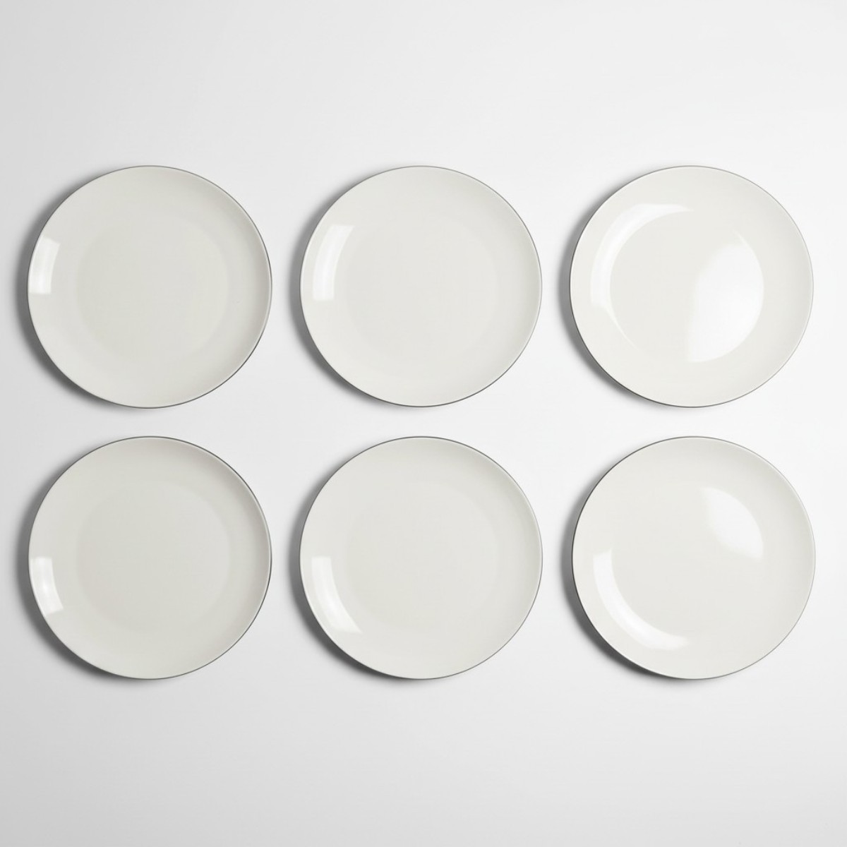 Elias Platin 6'lı Pasta Tabağı 19 Cm - 1