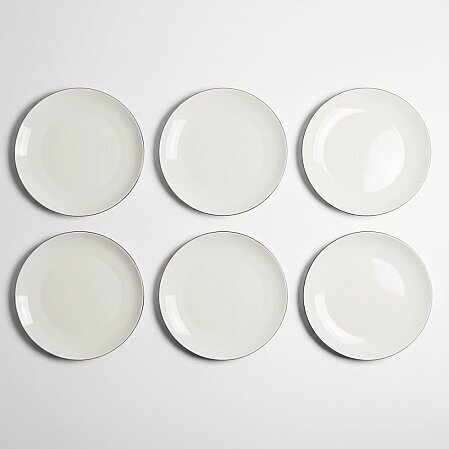 Elias Platin 6'lı Pasta Tabağı 19 Cm - 1