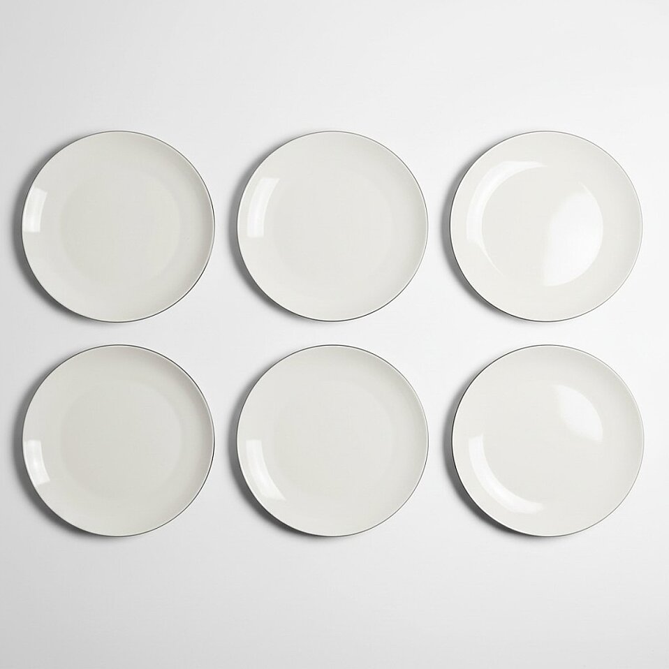 Elias Platin 6'lı Pasta Tabağı 19 Cm