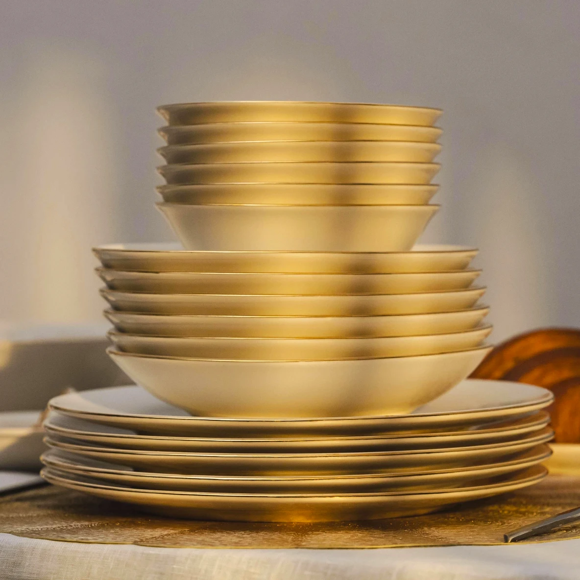 Elias Platin 6'lı Servis Tabağı 25 Cm - 5