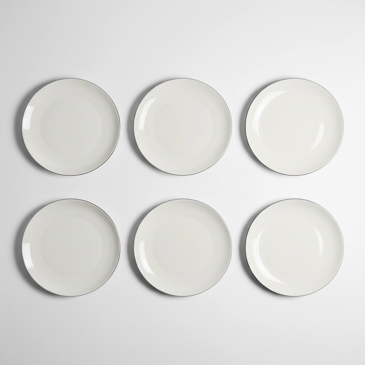Elias Platin 6'lı Servis Tabağı 25 Cm - 1