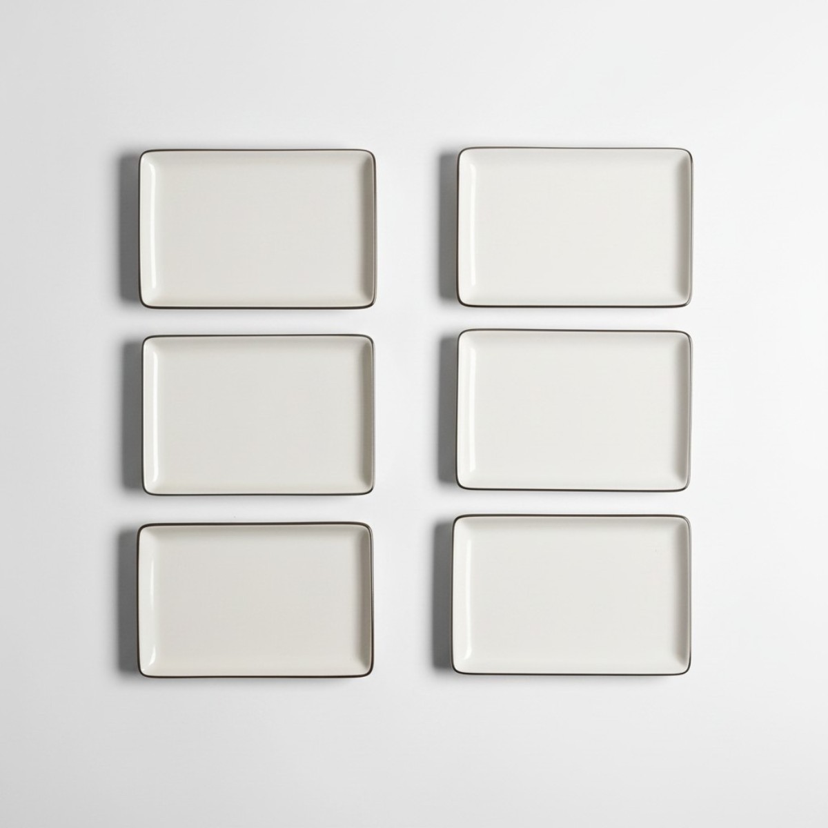 Elias Platin 6'lı Sunum Tabağı 13x18 Cm - 1