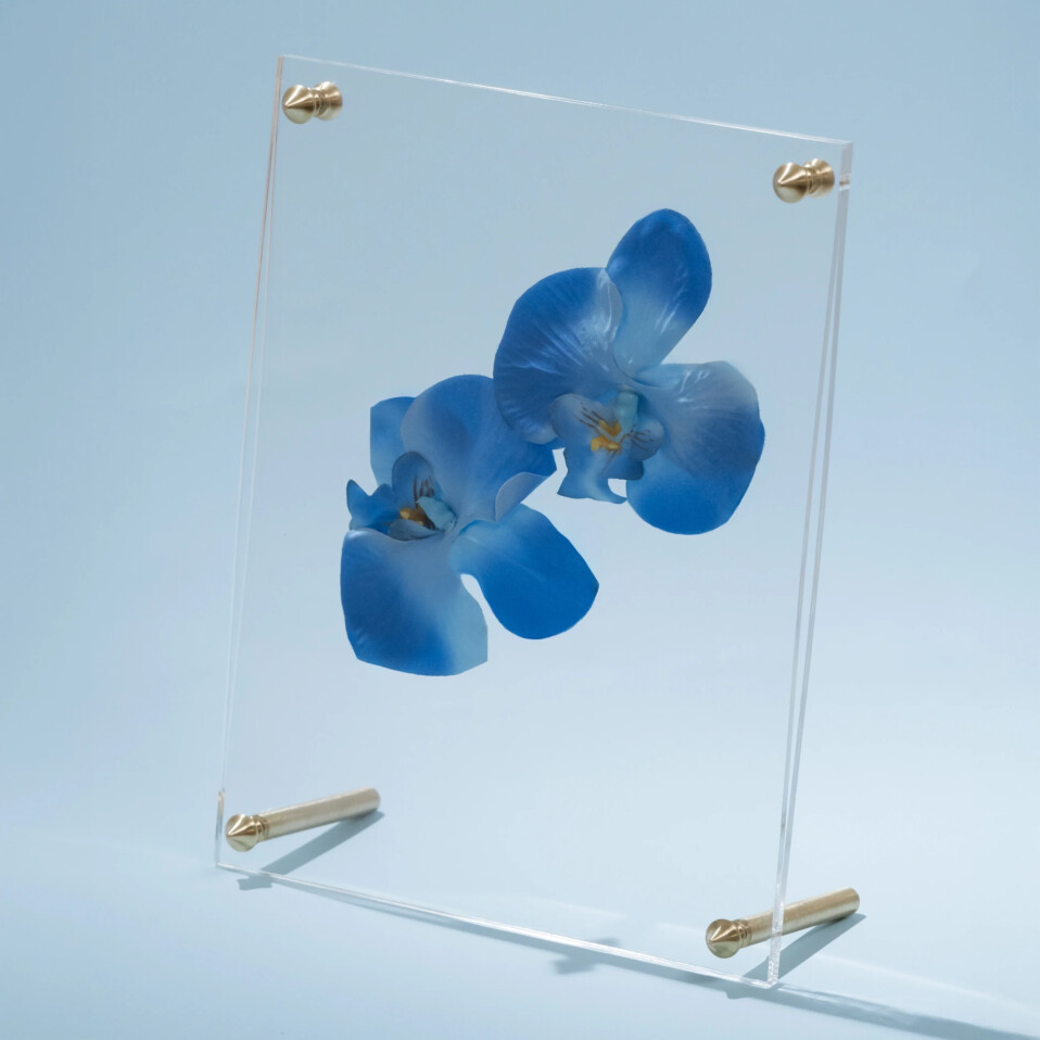 Orive Pirinç Ayaklı Pleksi Fotoğraf Çerçevesi 18x23 cm - Qua Home