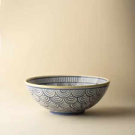 Itzel Desenli Mavi Kase 20 Cm - 1