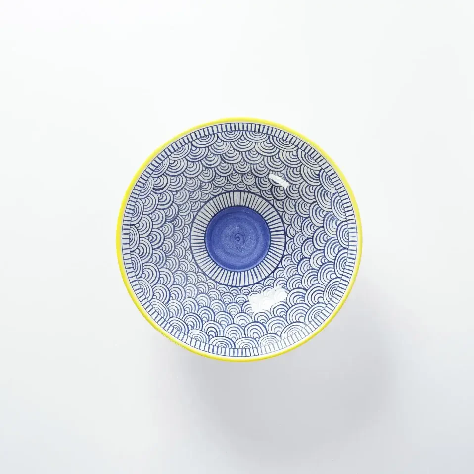 Itzel Desenli Mavi Kase 25 Cm - 2