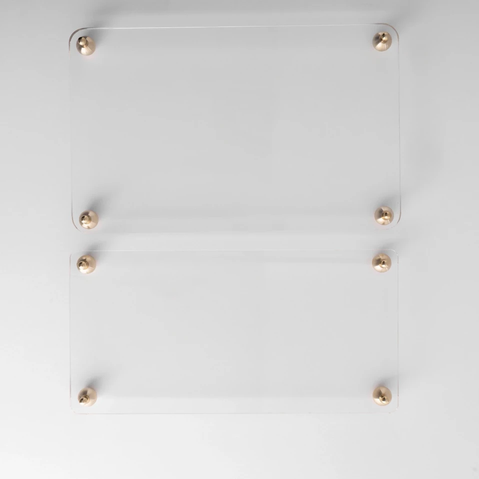 Karis Pirinç Ayaklı Pleksi Jardinyer Şeffaf 40x24 cm - 4