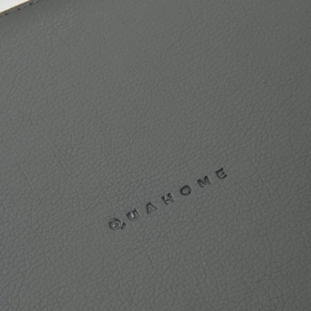 Marta Dekoratif Deri Tepsi Antrasit 35x19x3 cm - 4