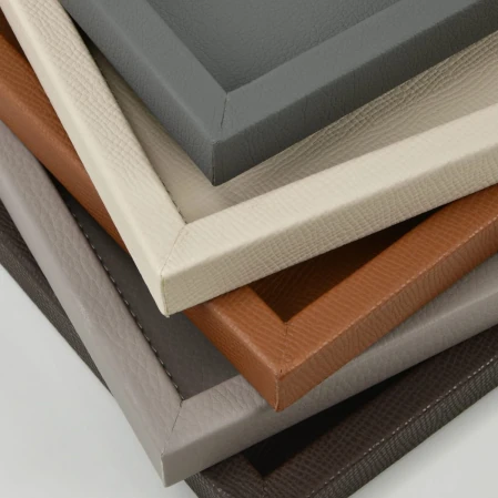 Rita Dekoratif Deri Tepsi Açık Kahverengi 22x22x2,5 cm - 6