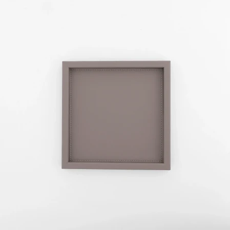 Rita Dekoratif Deri Tepsi Vizon 22x22x2,5 cm 