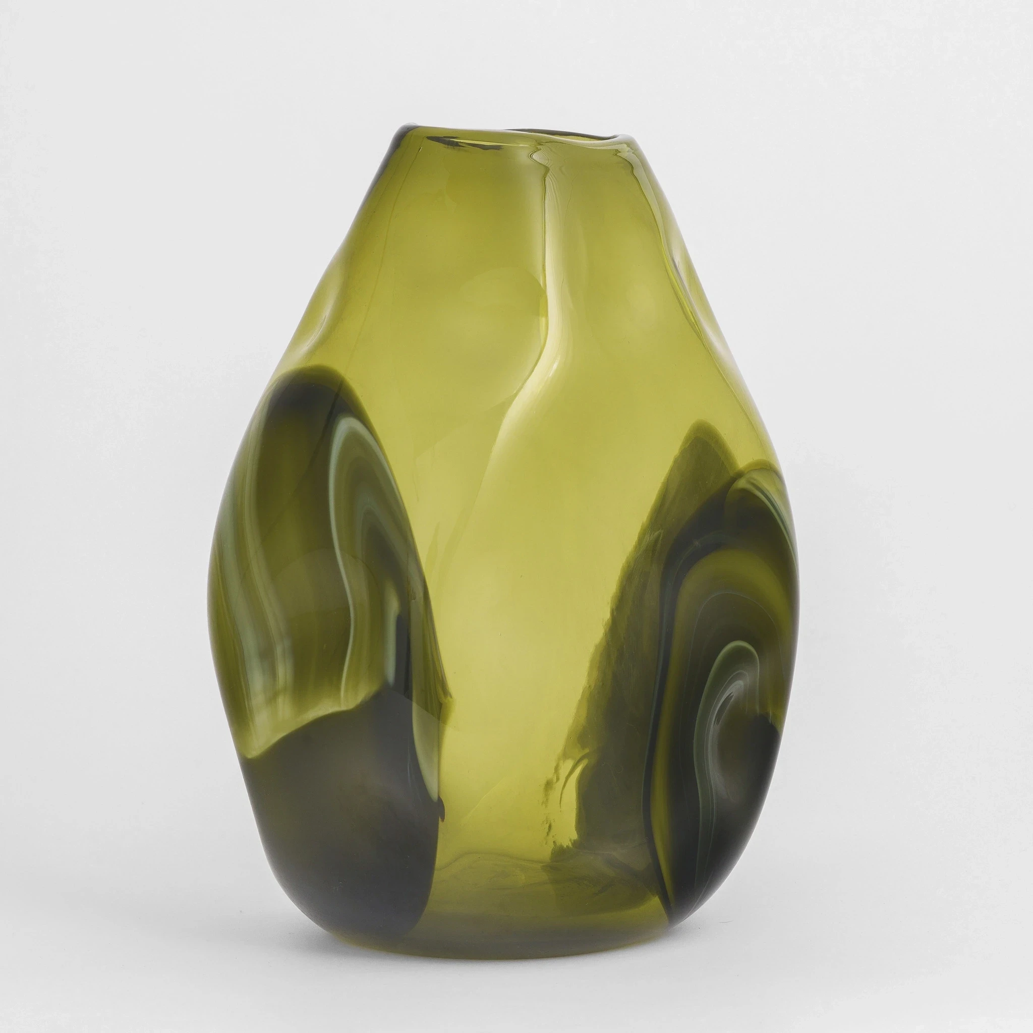 Rubus Yeşil Degrade Cam Vazo 25x19x32 cm - 4